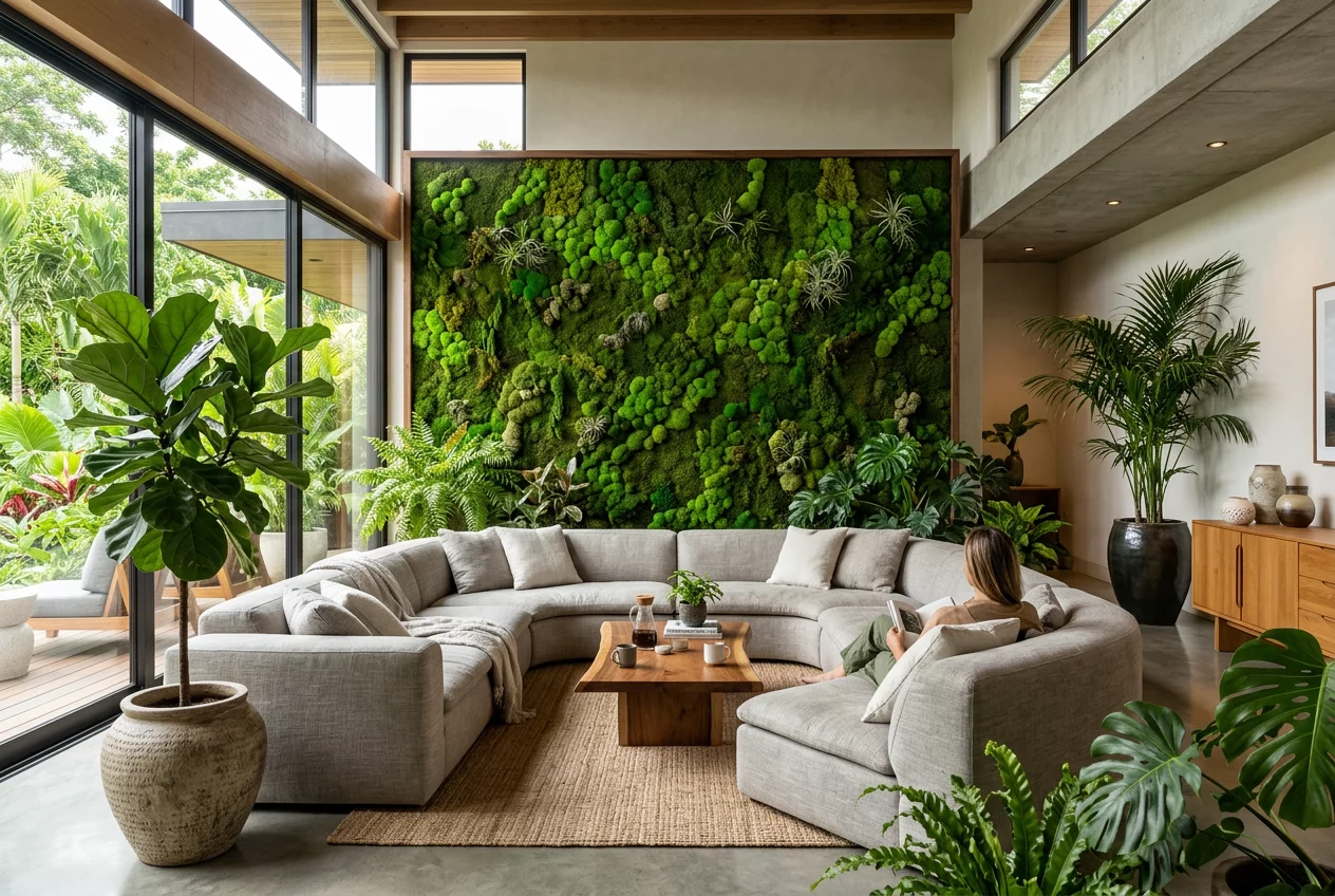 Biophilic design installation